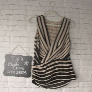 J. Crew 100% Silk Faux Wrap Top Sz 0 E43